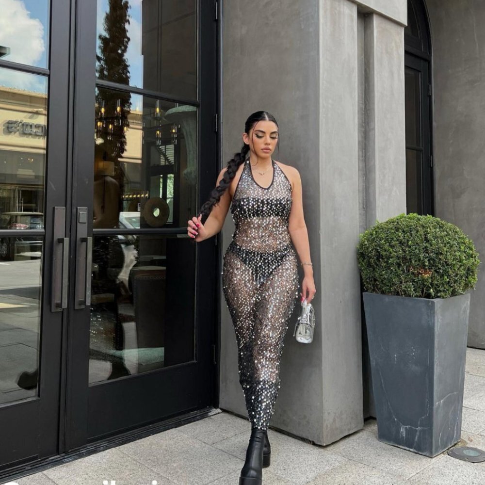 Cider Black and Silver Maxi Dress - Picture 3 of 10